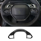 For Peugeot 508 2019 2020 2021 2022 CarbonFiber interior Accessories gear shfit panle steering wheel seat switch Air vent Cover