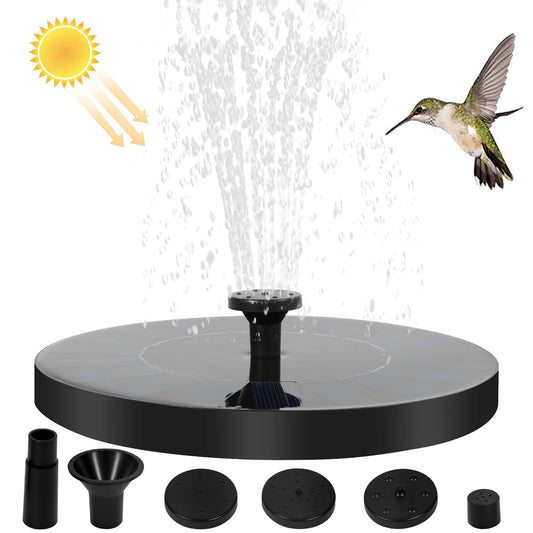 13/18cm Solar Fountain Pump Bird Bath Fountain Garden Outdoor Water Pool Pond Floating Decor With 6 Nozzles Solar Waterfall