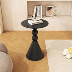Realife Nordic Wrought Iron Edge Table Cream Style Living Room Circular Coffee Table Sofa White Edge Table Simple And Modern New