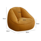 X&D Bean Bag Lazy Corduroy Comfortable Sofa Single Bed Tatami Bedroom Balcony Casual Lightweight Small Sofa Living Room 2024 New