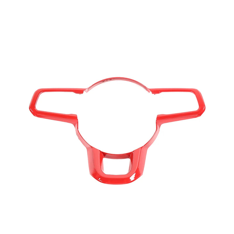 JIDIXIAN fit for Jeep Wrangler JL for Gladiator JT 2018 2019 2020 2021 2022 2023 2024 Car Steering Wheel Decoration Panel Cover
