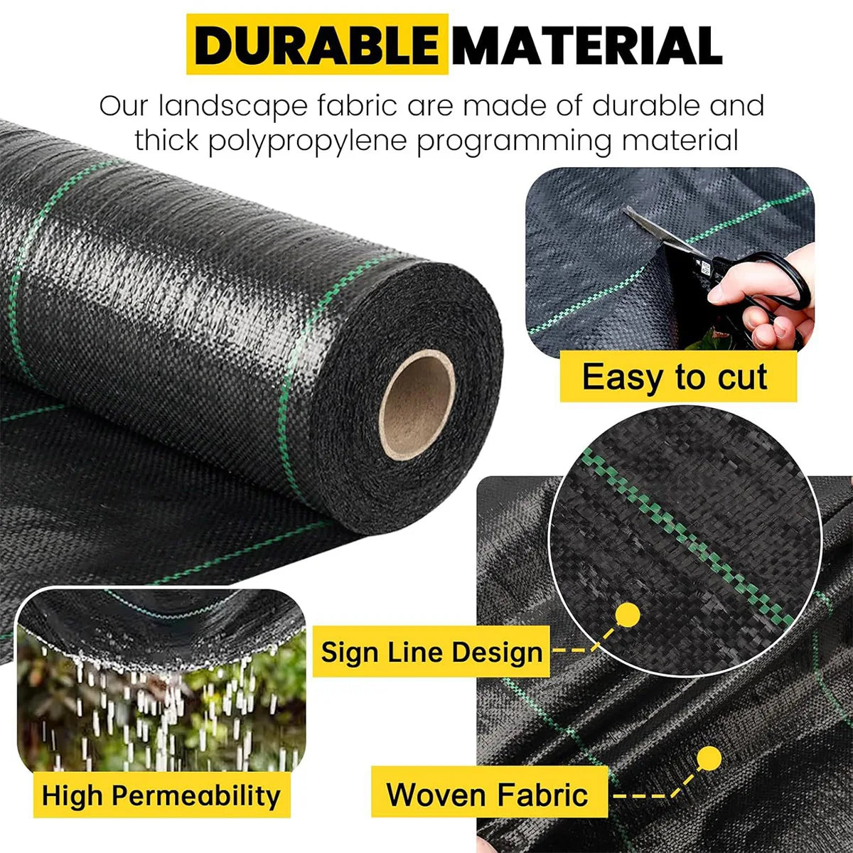 Weed Control Cloth Greenhouse Anti-erosion Weed Barrier Cloth Agricultural Tree Moisturising Anti-Weed Mesh Water Permeable Mat