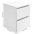 Bedside Table with 2 Drawers Modern Night Stand Table for Home Bedroom Living Room Side Table Nightstand Night Table Bedside