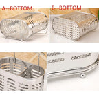 Kitchen Organizer Stainless Steel Dish Drainer Kitchen Tableware Storage Rack Chopsticks Spoon Fork Storage Holder For Kitchen