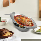 Commercial Grilled Fish Plate Fish Shaped Baking Tray Simple Fish Plate With Oven Fish Grill Aluminum Hot Pot Set For Kitchen