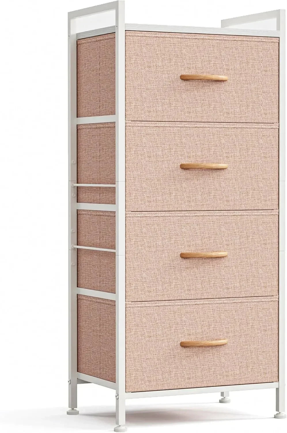 Dresser for Bedroom with 4 Drawers, Tall Dressers Storage Drawers, Tower Organizer Unit for Hallway, Entryway, Closets