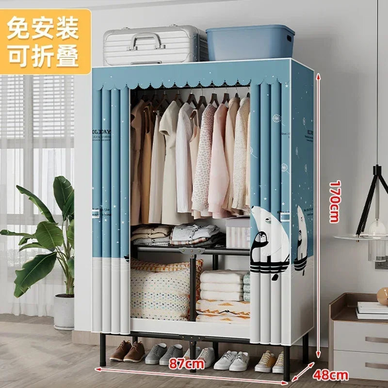Storage Locker Dressers Folding Portable Cabinets Living Room Garden Furniture Set Clothes Closet Wardrobe Organizers Versatile
