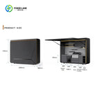 Customized Modern Premium Style Outdoor Kitchen Movable Kitchen Easy Install with Combined Sink & Fridge for Backyard Gatherings