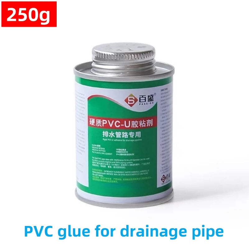 100~500g UPVC/PVC Glue For Water Supply/Drainage Pipe Connecting Fitting Sealant Garden Irrigation System Pipeline Tube Adhesive