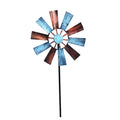 Wrought Iron Rotating Windmill Metal Wind Spinner Landscape Ornament for Outdoor Courtyard Yard Lawn Pinwheel Decor Supplies