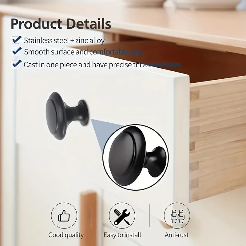 Drawer Knobs Cabinet Handles Cupboard Drawer Kitchen Stainless Steel DIY Drawer Knob Kitchen Cupboard Handle Furniture Hardware