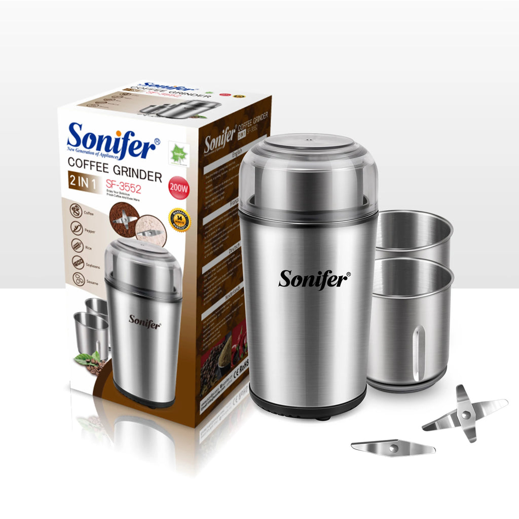 Detachable Electric Coffee Grinder Dry&Wet 2 In 1 Grass Nuts Herbs Grains Pepper Spice Flour Mill Coffee Beans Grinde Sonifer