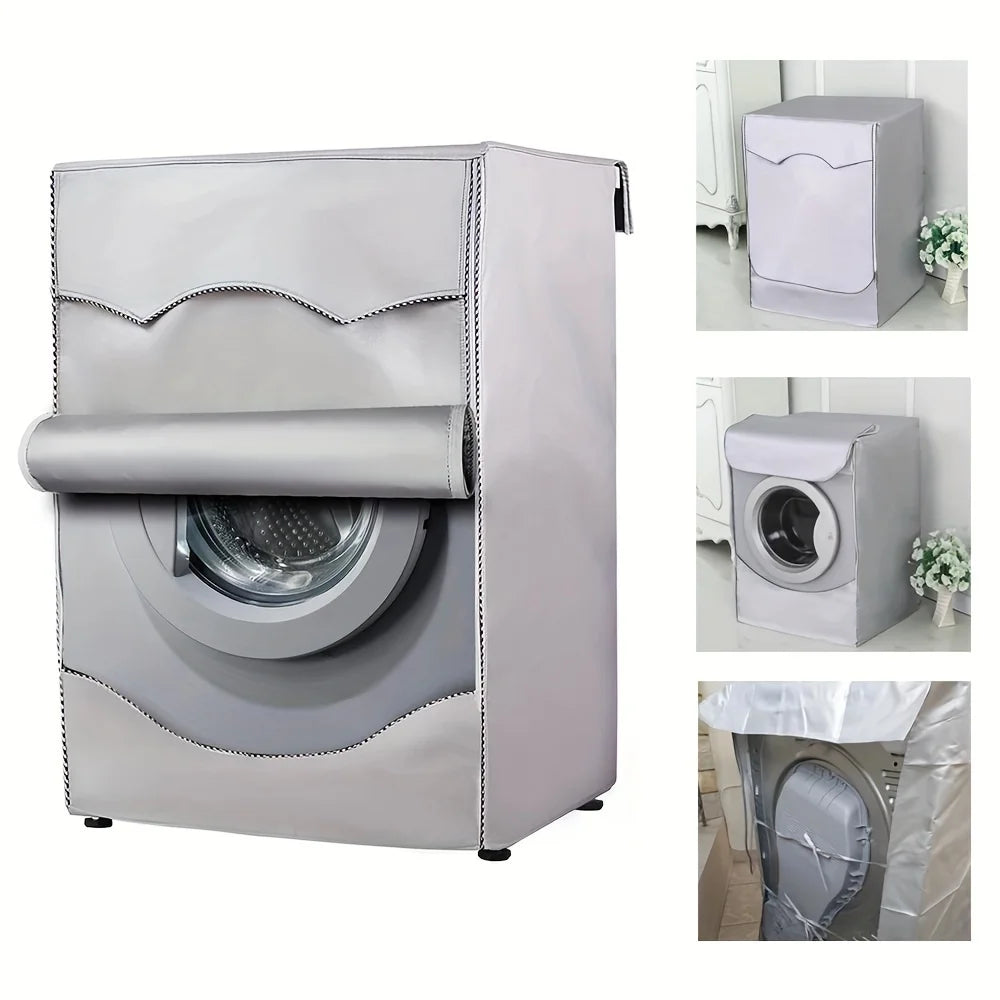 Velvet And Thickening Washer/Dryer Cover, Sun protection, Heat Insulation And Waterproof Washer And Dryer Covers, Washine Machin