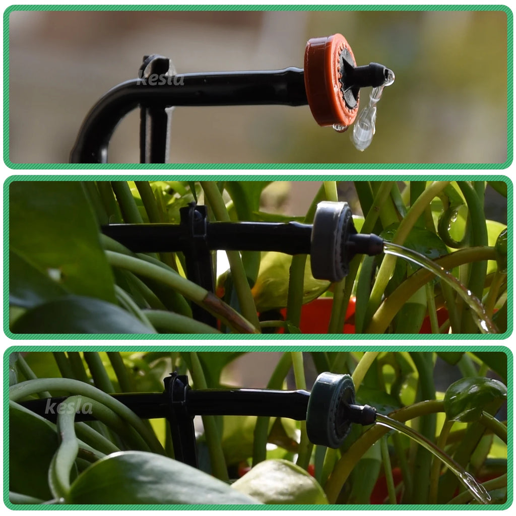 KESLA 20-200pcs 2L-8L Garden Automatic Dripper Irrigation Water Saving Steady Flow Emitter Dropper Greenhouse for Bonsai Plant