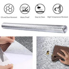 Kitchen Stickers Oil-proof Self Adhesive Anti Fouling High Temperature Waterproof Aluminum Foil Wallpaper Cabinet Contact Papers