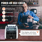 SucceBuy 1000 Pcs/Min Money Counter Business Cash Register Bill Counterfeit Bill Detector by UV/MG/IR/DD Function for Bank Store