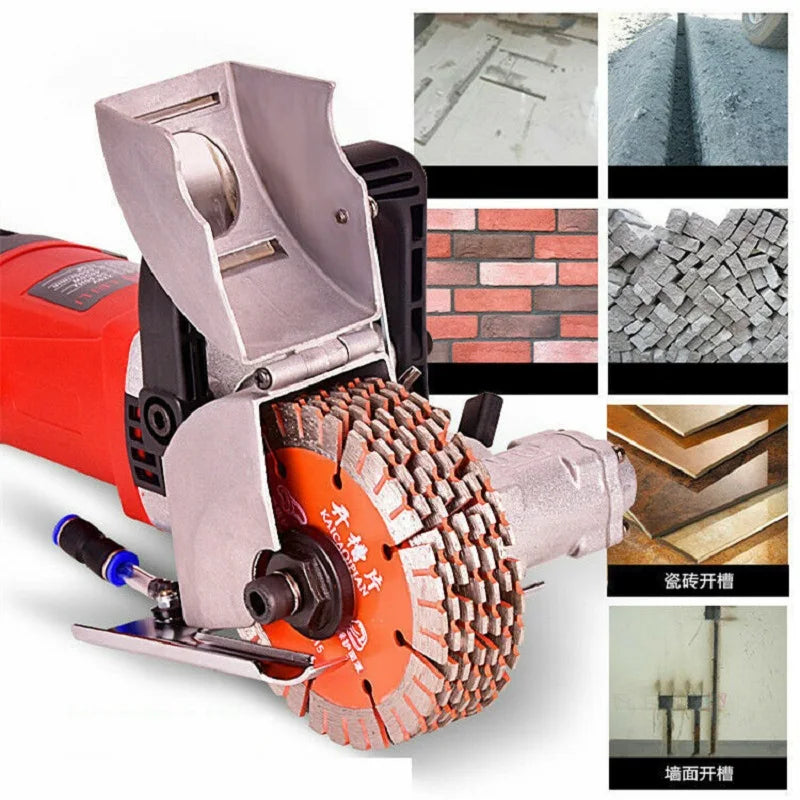 4500W Electric Wall Slotting Machine Wall Chaser Groove Cutting Machine Dustproof and Laser Sighting Steel Concrete Circular Saw