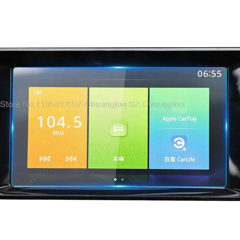 Tempered glass screen protective film For MG ZS 8 inch 2021 2022 Car GPS Navigation Central control  Car interior sticker