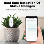 Zigbee Soil Tester Moisture Sensor Meter Tuya Temperature Humidity Moisture Detector For Plants Smart Home Automation Irrigation