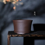 Crude Pottery Purple Sand Plants Pot, Table Vase, Breathable Garden Decoration, Home