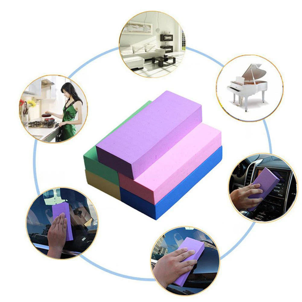 Auto Cleaning Supplies Soft Sponge Brush Dusting Absorbent Cleaning Thick Sponge Block Detailing Brush Car Cleaning Supplies