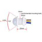 110V 220V Mini Motion Sensor Pir Infrared Motion Sensor Smart Switch Sensor  Smart Home Human Body Automatic Sensor Night Lamp