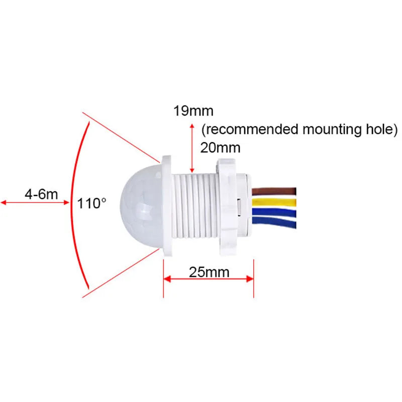 110V 220V Mini Motion Sensor Pir Infrared Motion Sensor Smart Switch Sensor  Smart Home Human Body Automatic Sensor Night Lamp