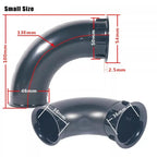 Black Curved Speaker Box Port Tube for 8inch to 12inch Bass Inverted Guide Tube Curved Vent Speaker Tube for Home Audio Systems