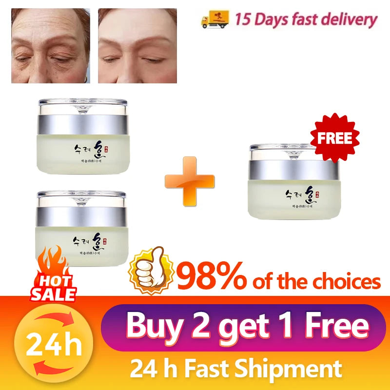 Korean Whitening Skincare Cream Collagen Anti-Wrinkle Firming Face Cream Deep Hydration to Fade Fine Lines and Lift Anti-Aging