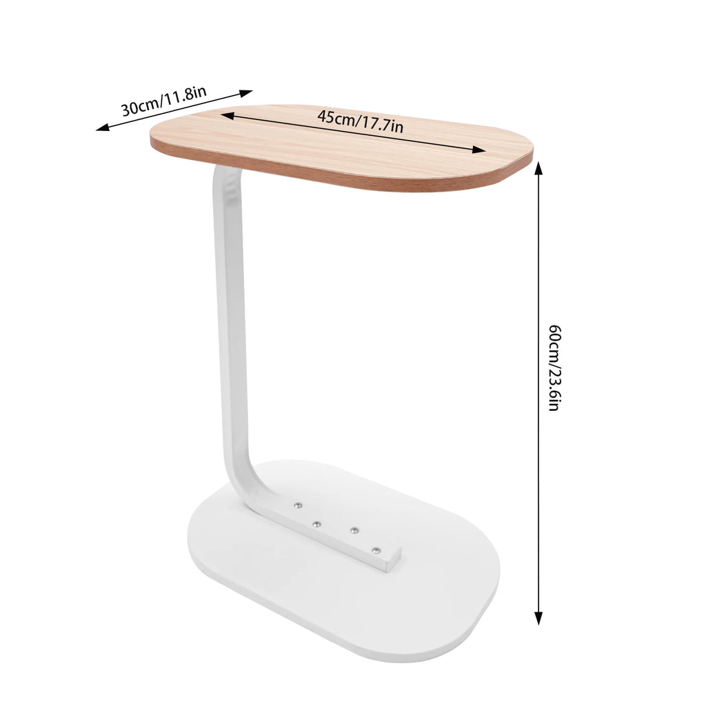 45*30*60 cmC-shaped Side Table Small Coffee Table Living Room Sofa Table Home Portable Modern Light Luxury Style