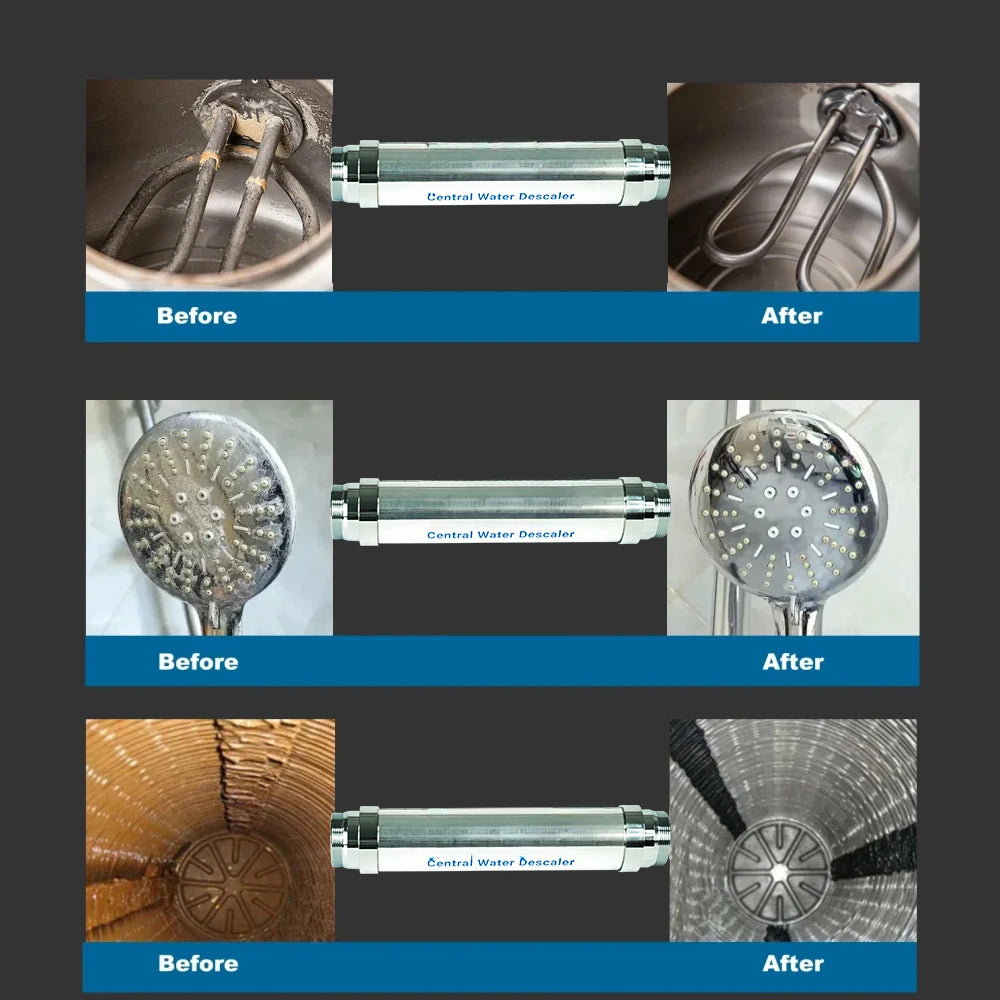 Salt Free Water Descaler Whole House, Scale Water Softener System, Pre