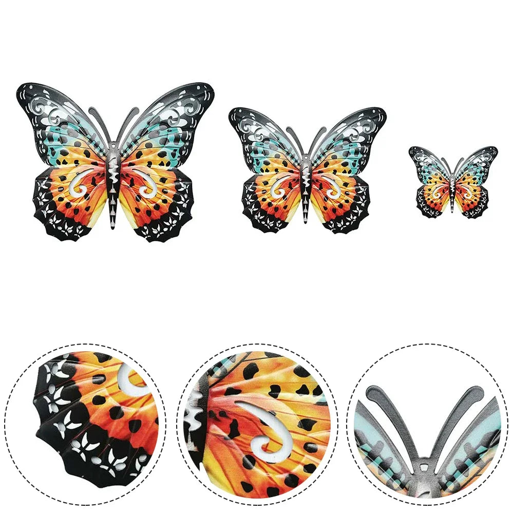 Metal Butterfly Outdoor Large Wall Home Decor Beauty Butterfly On The Wall Fence Shed Wall Garden Decor For Office Garden Patio