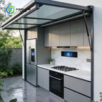 Customized Waterproof Durable Smart Electric BBQ Grill Garden Courtyard Cooking Modular Outdoor Kitchen Cabinet Furniture Set