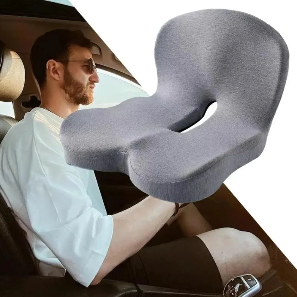 Comfort Memory Foam Backrest Cushion Breathable Non Slip Chair Cushion