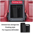 For Porsche Cayenne 2018 2019 2020 2021 2022 2023 2024 Car Center Console Storage Box Tray Armrest Organizer Case Accessories
