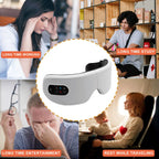 Smart  Electric Eye Massager Air Pressure Hot Compress Massage Glasses Foldable Bluetooth Music Eyes Massage USB Rechargeable