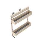 Champagne Color Kitchen Hardware Accessories Cabinets Condiments Bottle Storage Basket Pull Out Spice Rack