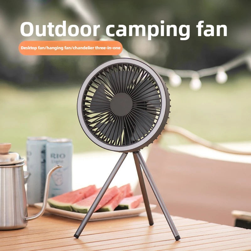 10000mAh 4000mAh Camping Fan Rechargeable Desktop Portable Circulator