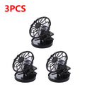 1/2/3PCS Solar Powered Cooling Fan Clip On Mini Solar Fan Outdoor Camp