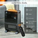 Homcom Portable Electric Heater 2000W Ceramic Radiator with Humidifier