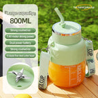 2025 800ML High-capacity Electric Blenders 6/12 Blades 1200mah Juice Maker Blender Cup Smoothies/Ice Fruits/Nuts Blender Bottle