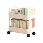 Rolling Storage Cart 20lbs Max Load Capacity 2 Tier Utility Cart Trolley On Wheels For Kitchen Bathroom Accessories