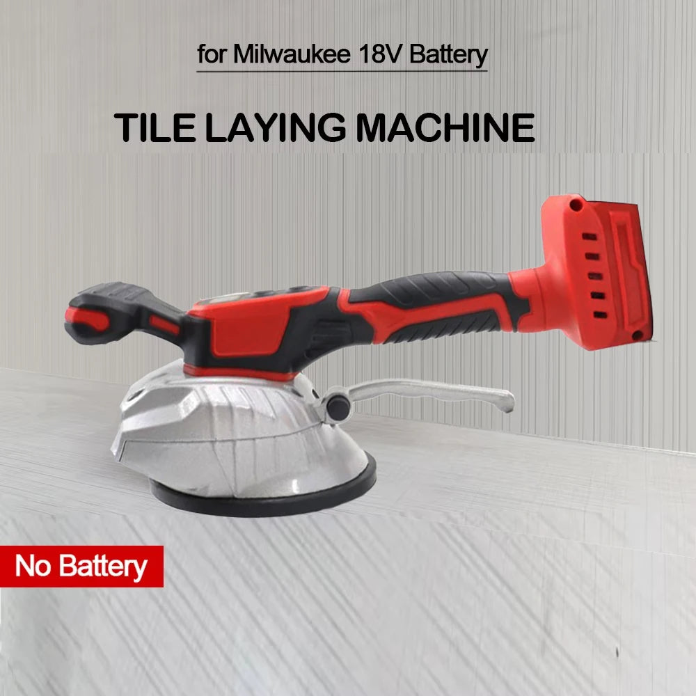 Tile Tiling Machine High Loading Capacity Wall Floor Tile Laying Vibrating Tool 8 Gears Fit Milwaukee 18V Battery(No Battery)
