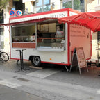 Customized Fast Food Caravan Mobile Kitchen Truck Shipping Container Food Trailer Complete Cooking Equipment System