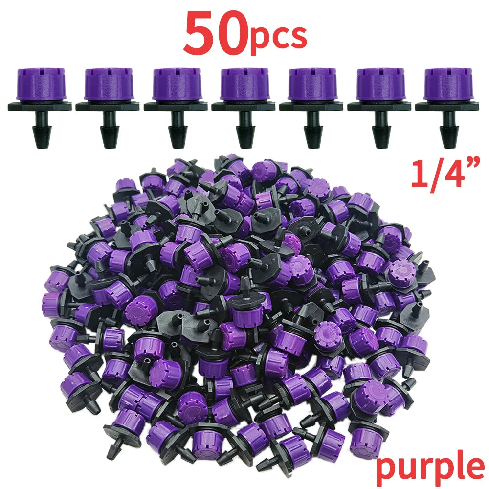 OASIS 30-1000PCS 4/7mm Garden Irrigation Nozzle Adjustable Dripper Watering Sprinkler Emitter Micro Drip Balcony Yard Greenhous