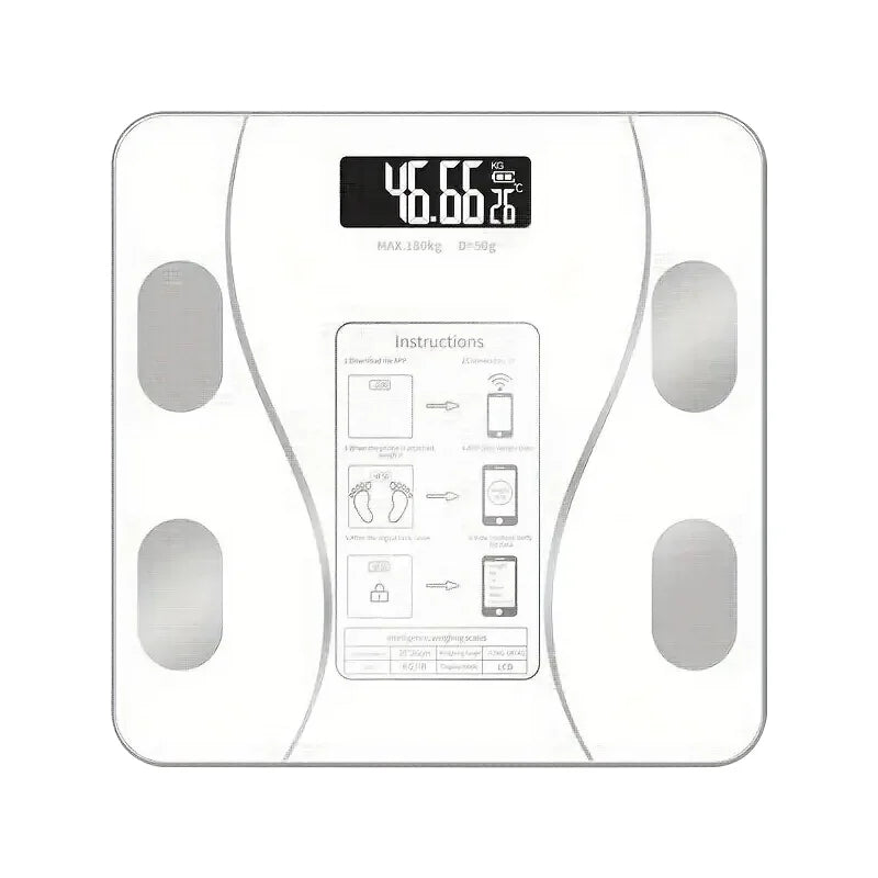 Smart Body Fat Scale - Wireless LED Digital Bathroom Weight Analyzer | AlluCanFind