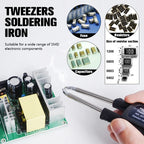 T12 Soldering Station Tweezers Handle For Handskit STM 32 Soldering Station Temp Adjust Portable Home Electronics Repair Tool