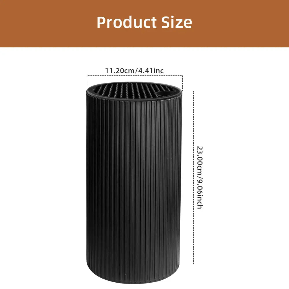 8.8 inch Kitchen Knife Holder  Stand for Kitchen Chef Ceramic Knife Inserted Plastic Knife Holder Bucket Kitchen Storage Tools