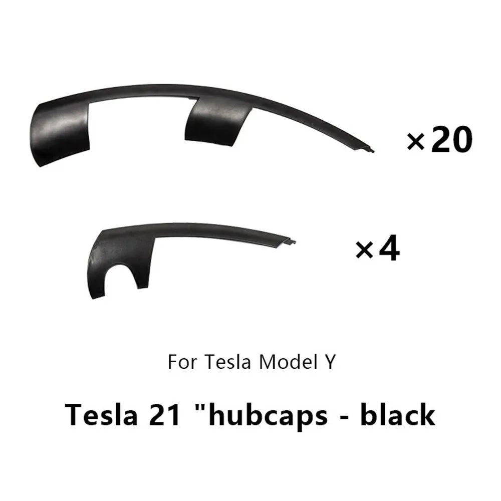 21 Inch Wheel Cover Rim Patch For Tesla Model Y 2021-2023  Uberturbine Hub Cap Protectors ABS Rim Protector 2024 Accessories