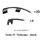 21 Inch Wheel Cover Rim Patch For Tesla Model Y 2021-2023  Uberturbine Hub Cap Protectors ABS Rim Protector 2024 Accessories